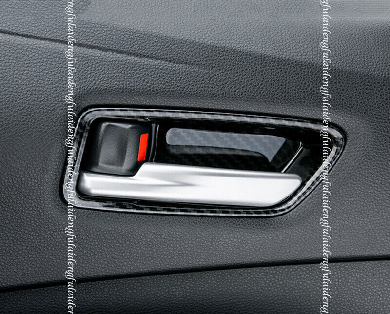 for Toyota for Corolla 2019-2022 Carbon Fiber Inner Door Handle Bowl Molding Cover