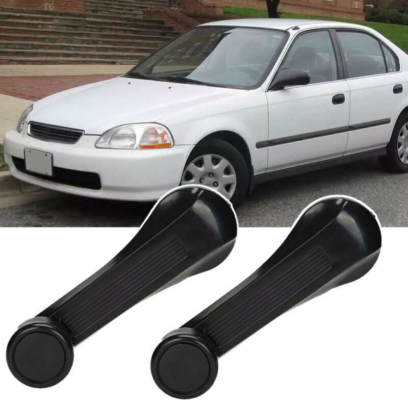 2-Piece Set for 1984-2000 for Honda for Civic Right-Wheel Drive Vehicles: Window Crank Knob and Door Handle n