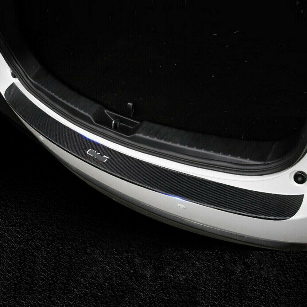 1P PU Rear Bumper Protector Sill Plate Sticker Trim for Mazda CX-5 CX5 2017-2022