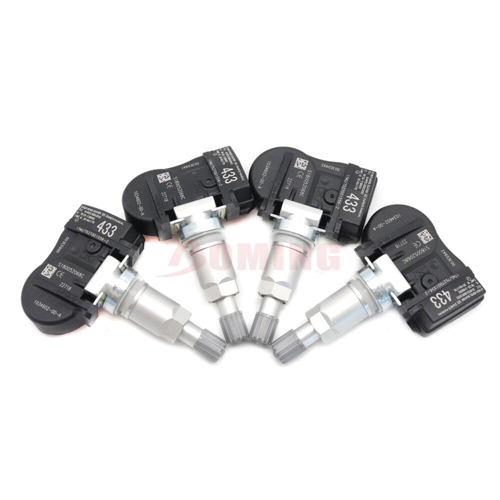 Set 4PCS TIRE PRESSURE SENSOR TPMS NEW for TESLA MODEL 3 S X 433MHZ 103460200A