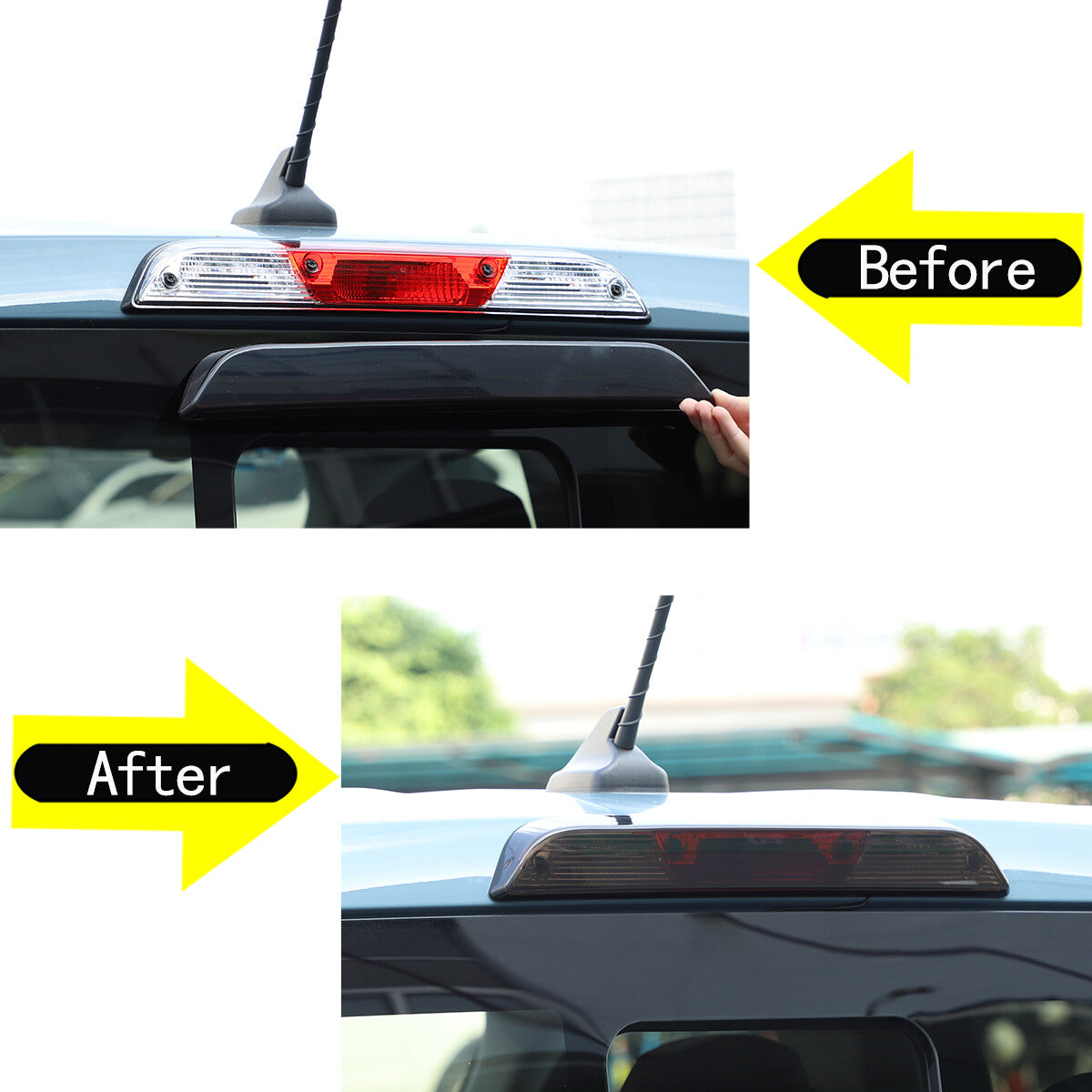 Smoked black taillights + brake light cover trim for Maverick 22+ n