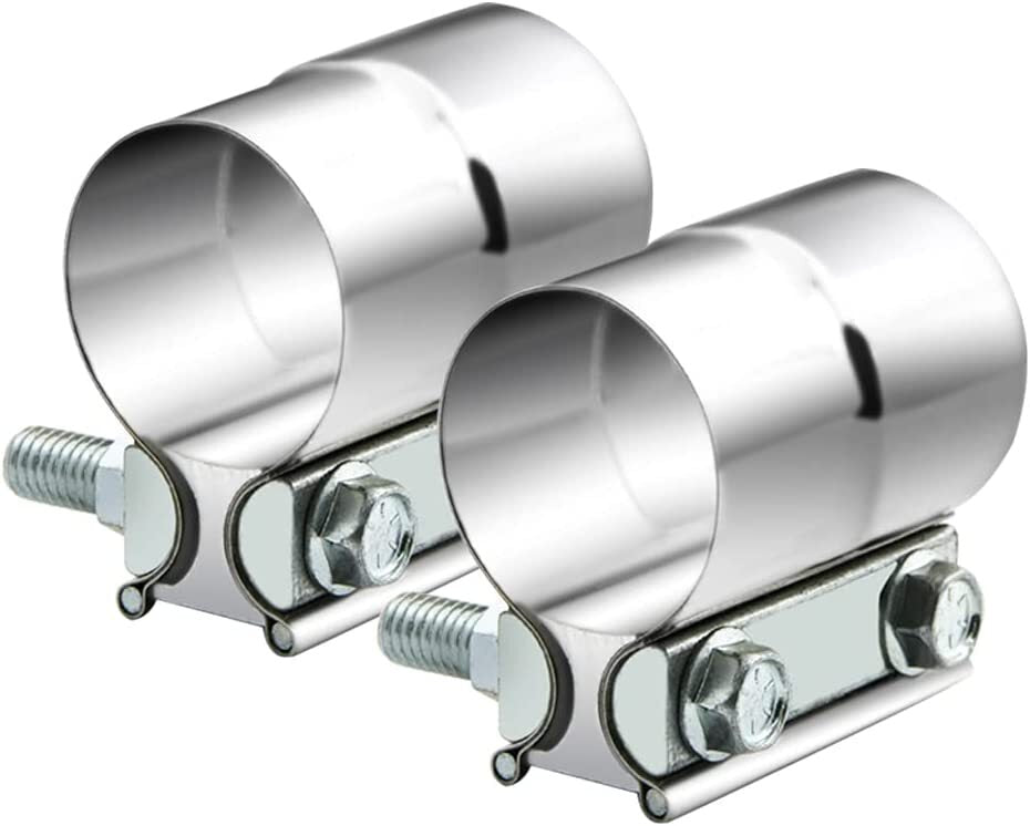 2.5-inch exhaust clip connector with exhaust sleeve for Catback mufflers