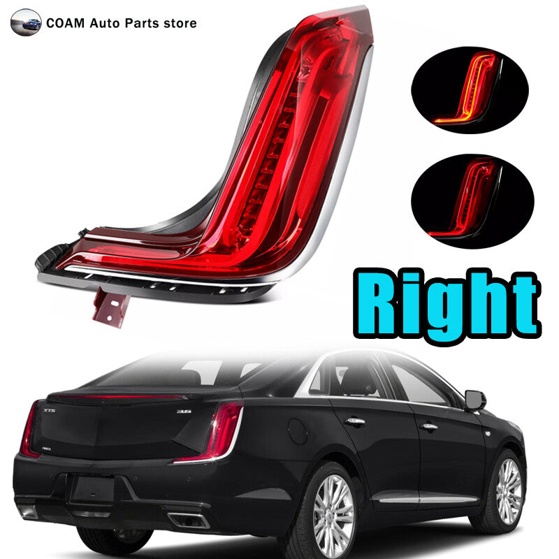 Red right rear passenger full LED taillight assembly available on 2018-2019 for Cadillac XTS