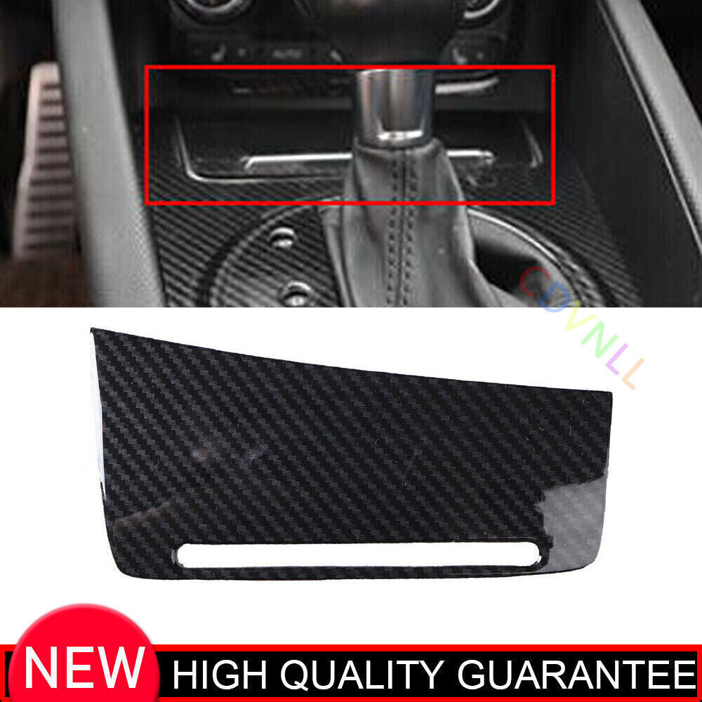 for Audi TT 08-14 Carbon Fiber Console Cigarette Lighter Storage Box Panel Trim
