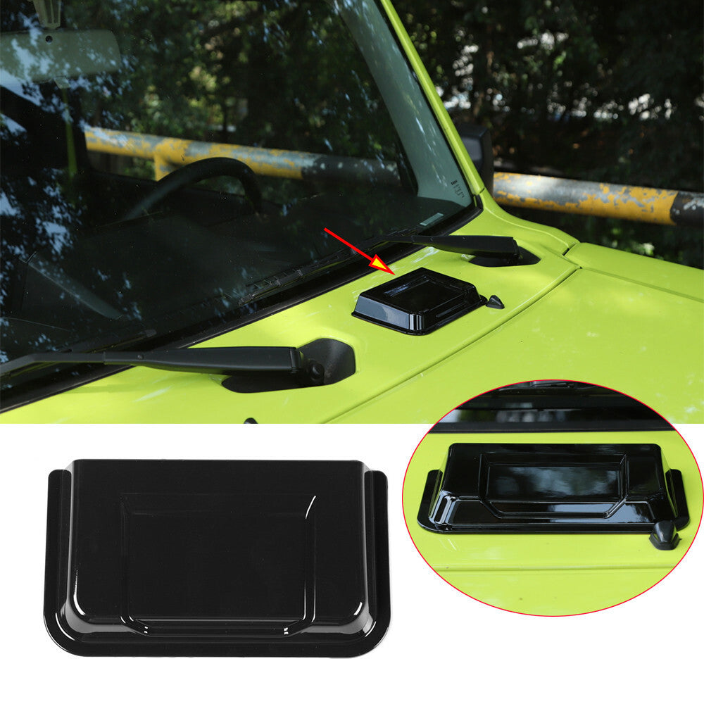 Black ABS Front Hood Scoop Air Vent Intake Cover Fit for Suzuki for Jimny 2019-2022