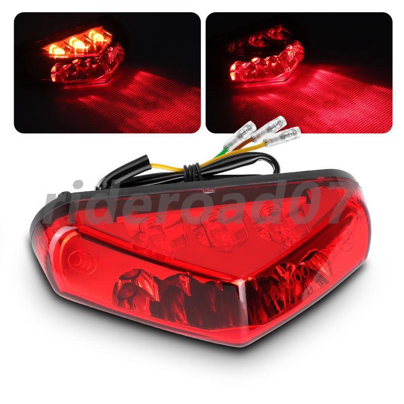 Motorcycle LED Light Rear Fender Brake Tail Light off-road Dirt Bike Universal