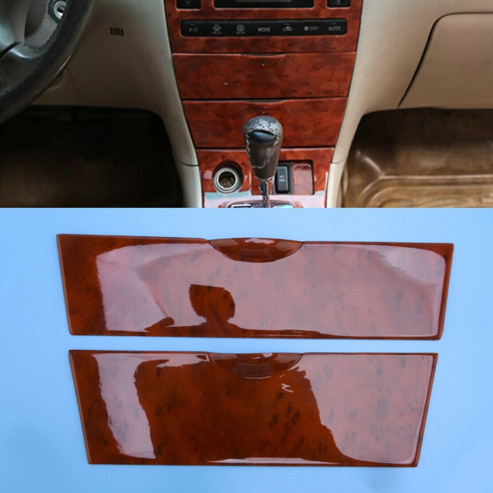 Peach Wood Center Console Storage Box Panel Cover for Corolla 2003-2008 n