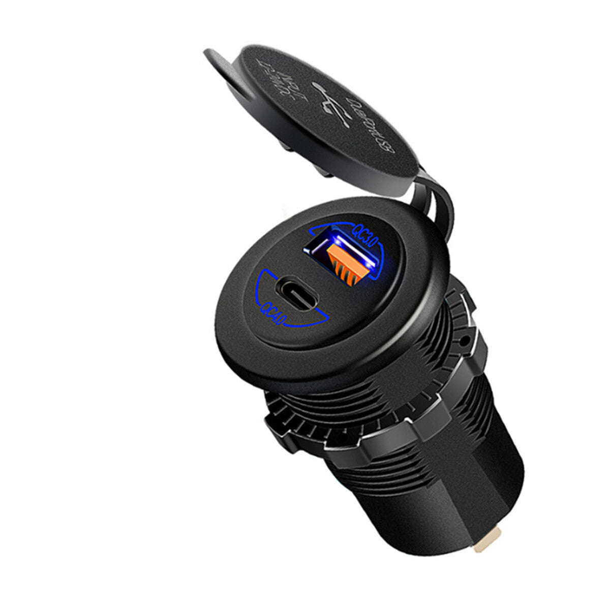Car Cigarette Lighter Socket QC Quick Charger USB Port PD Power Outlet Adapter