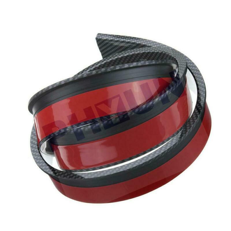 Carbon Look Car Fender Lip Flashing Wheel Molded Decorative Protective Film Universal 2X 59- n