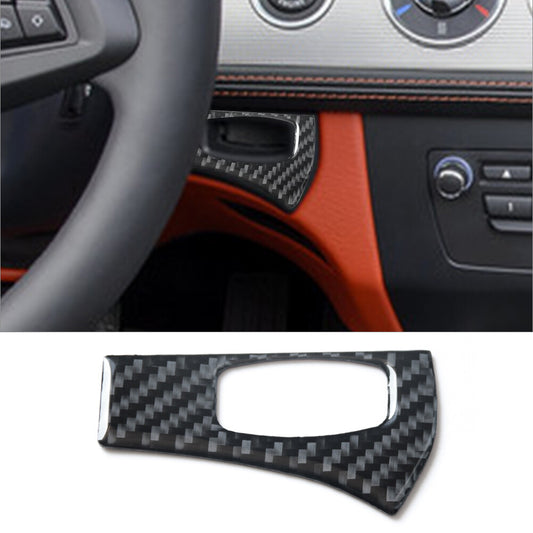 Carbon fiber ignition switch frame panel for BMW Z4 E89 2009-2016
