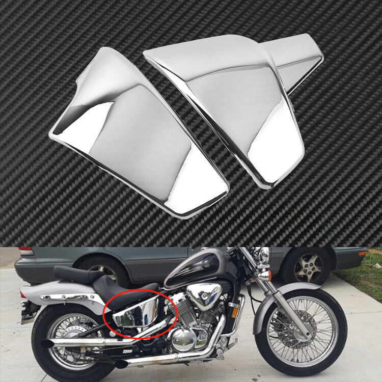 Chrome Battery Side Fairing Cover Fit For Shadow VLX 600 1999-2008 VT 600 99-07