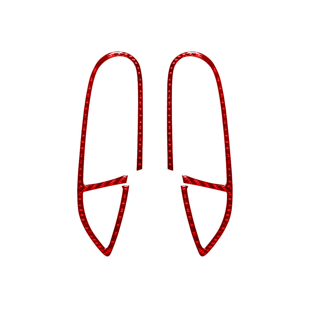 2X Red Carbon Fiber Front Door Pull Panel Cover Trim For Altima 2019-2022 v