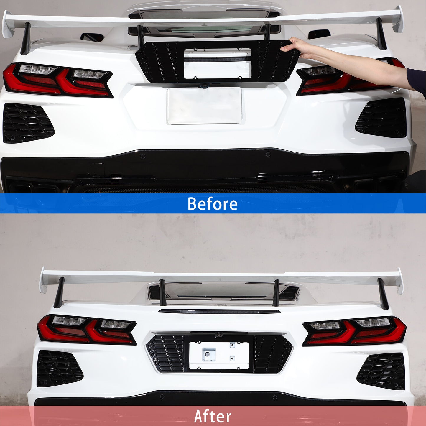 Exterior Door Handle Bowl Molding Cover Trim for 2014 - 2019 for Corvette C7- v