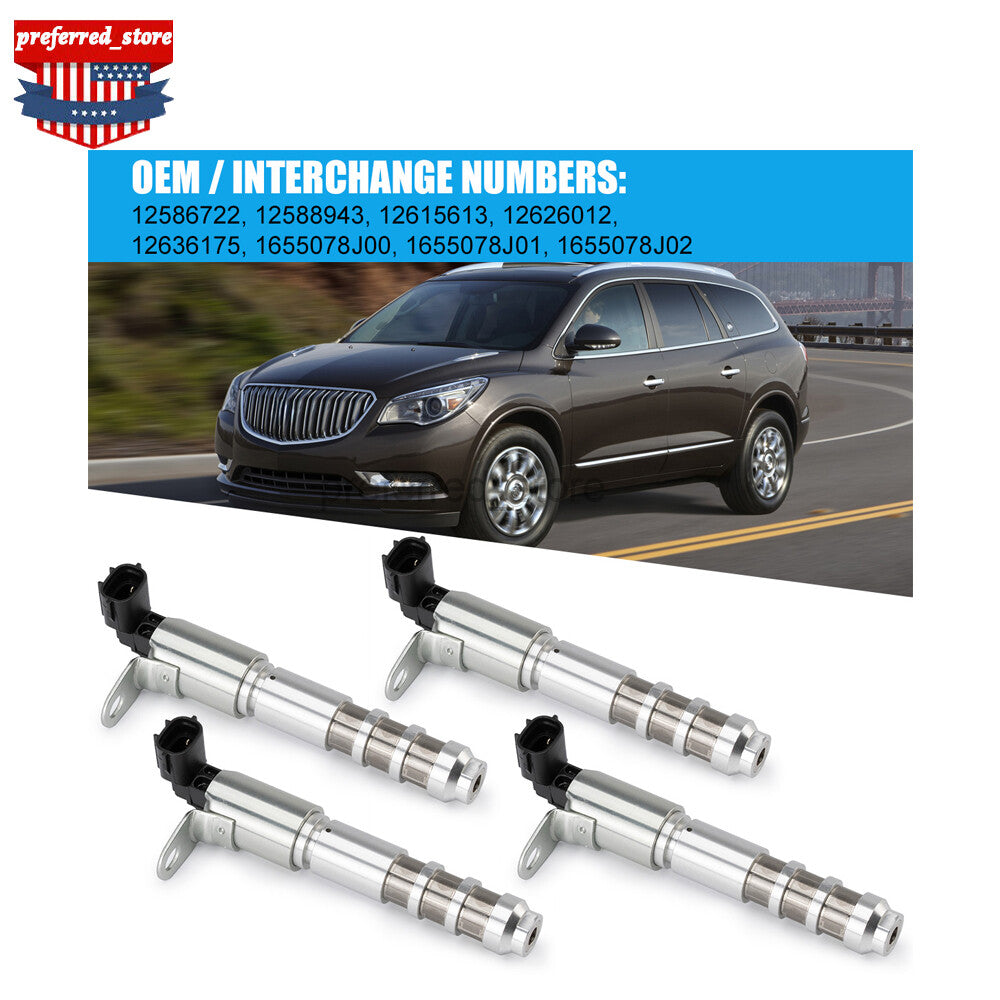 4-piece variable valve timing solenoid valve for Camaro 2010-2015 12586722- v