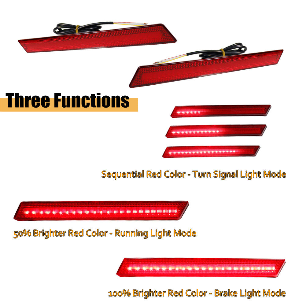 Applicable to 13-17 for Cadillac XTS rear fog light tail brake with sequential turn signal light - v