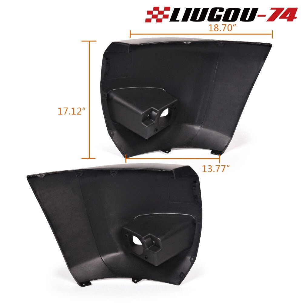Black front bumper end/cap with transparent Len fog lamp suitable for 07-13 Silverado 1500- v