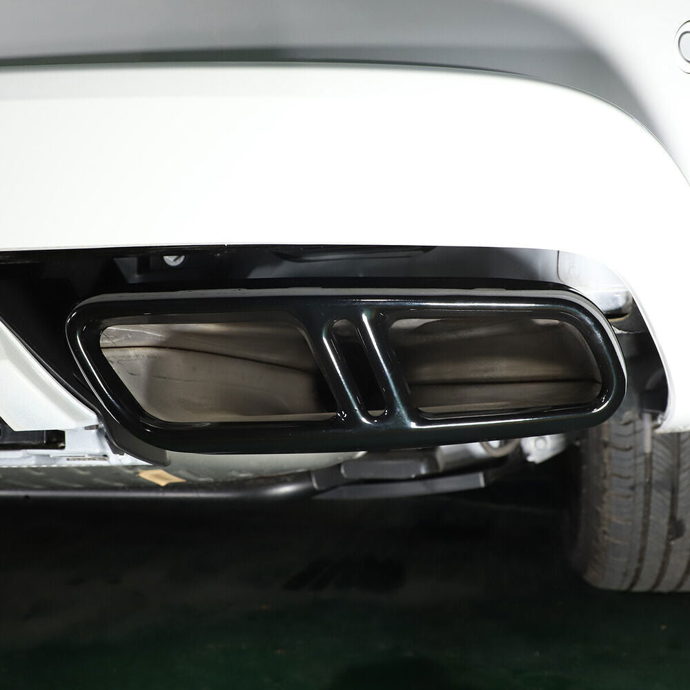 Black Steel Exhaust Pipe Tail Throat Cover Trim For LR for Range Rover Sport 2023+ B n