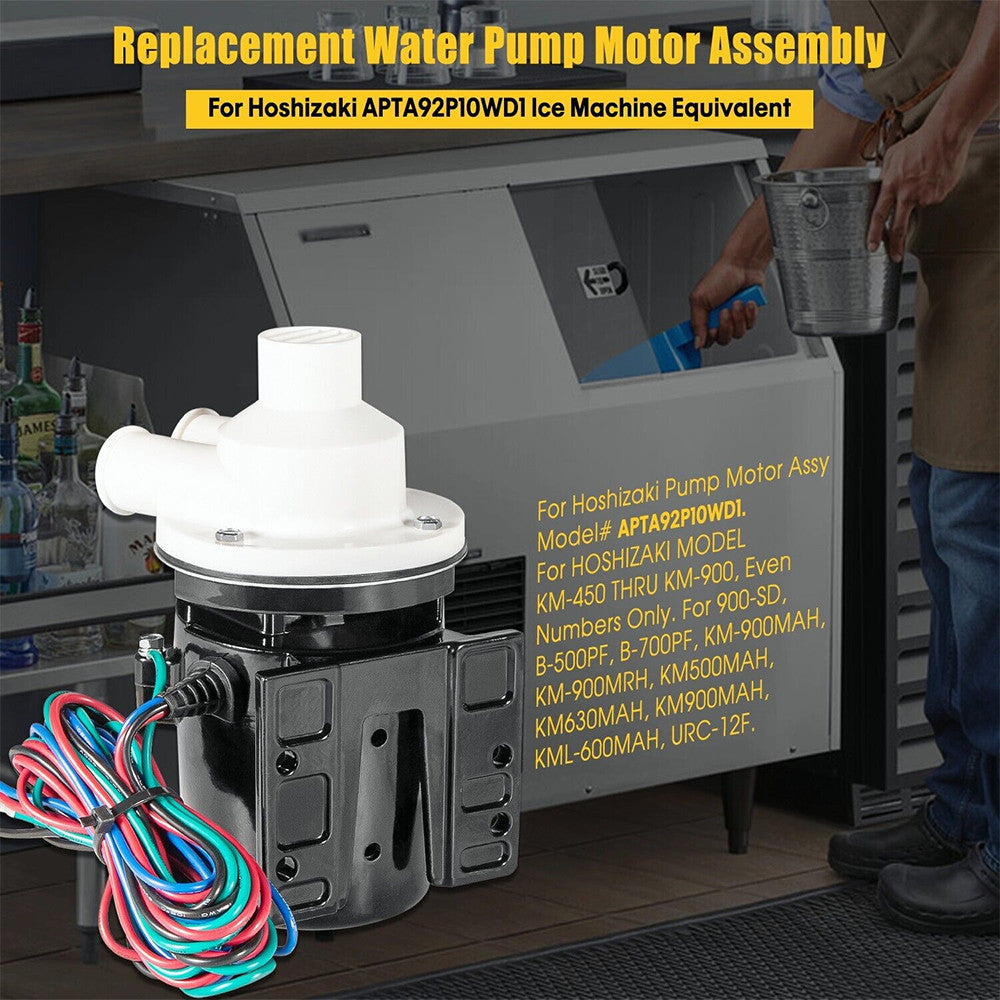 Water Pump Motor Assembly Ice Machine Equivalent For Hoshizaki APTA92P10WD1 n