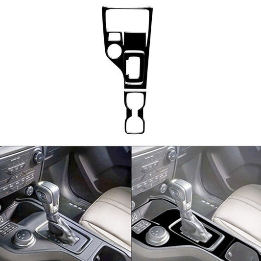 Glossy Black Gear Shift & Cup Holder Panel Cover Trim for Ford Ranger 2019-2022