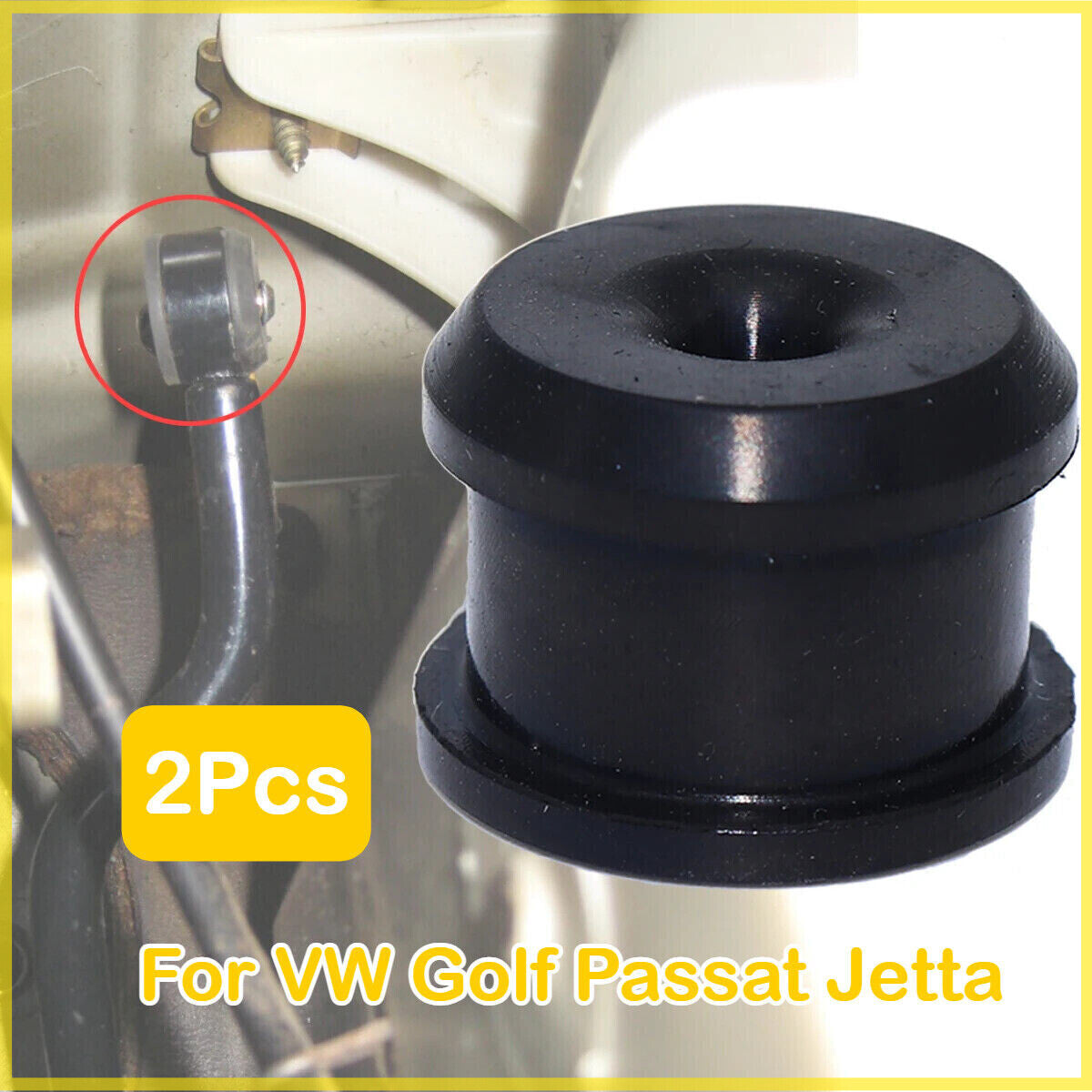 2PC Gas Pedal Bushing Rubber Sleeve Grommet for VW for Golf for Passat for Jetta MT Mounting
