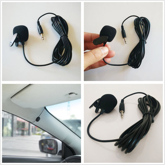 3.5mm Car Stereo External Microphone For Bluetooth Enabled Stereo GPS MP5 Radio