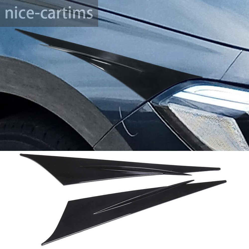 Gloss Black ABS Front Headlight Eyebrow Panel Cover for Honda for Civic 11th 2022-23