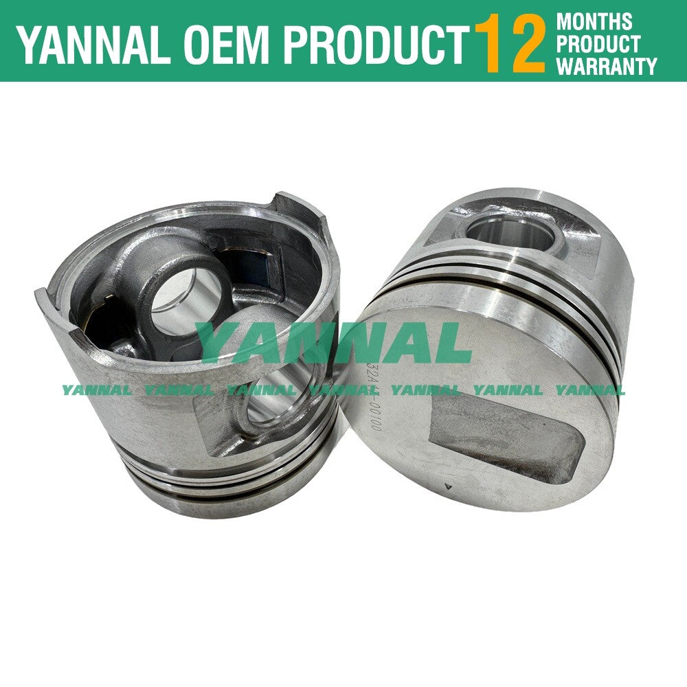 S6S Overhaul and Rebuild Kit: Pistons + Rings for 6-cylinder 94mm cylinders -
