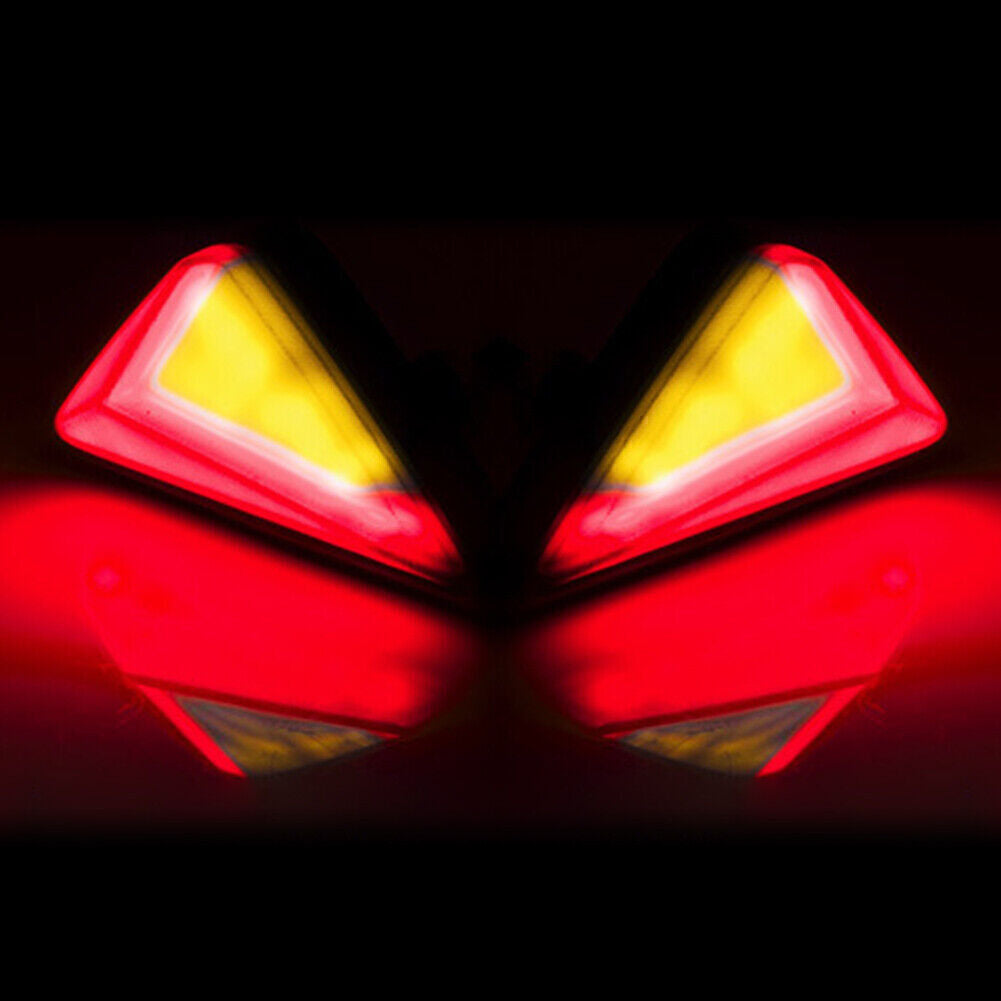 Amber Red Flush Mount LED Turn Signal DRL Blinker Light Indicator Q
