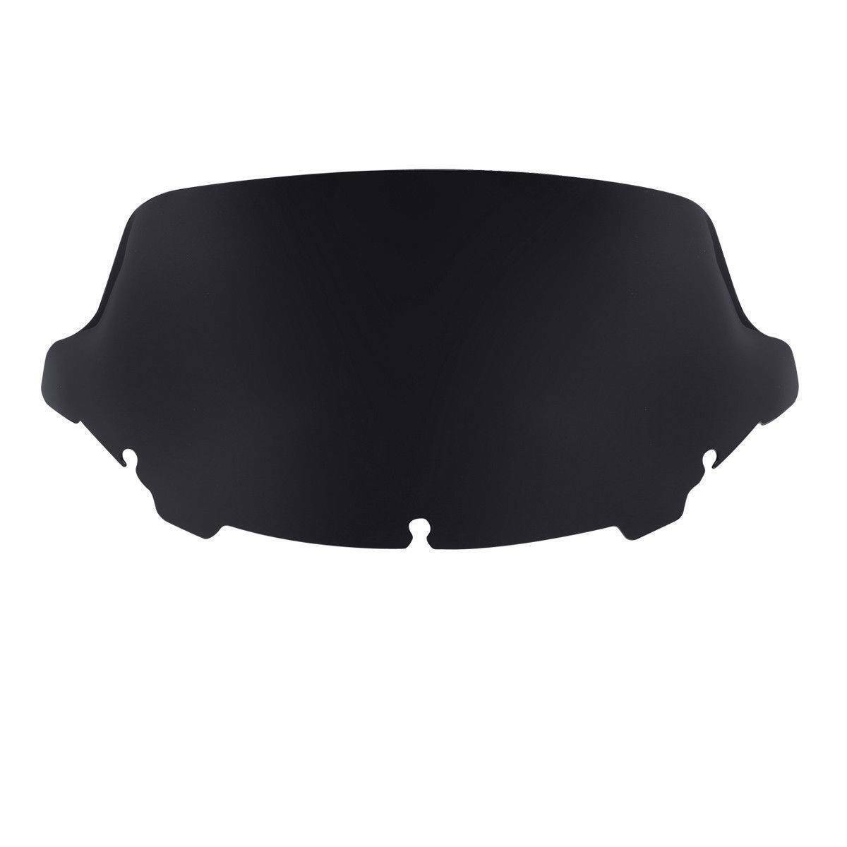 Black 10.5-inch wave windshield suitable for Harley Touring Electra Glide 14-24 n