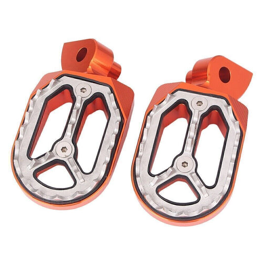 Shark Teeth Dirt Bike Foot Pegs for YAMAHA YZ85 YZ125 YZ250 YZ450F 99-15 Orange Q