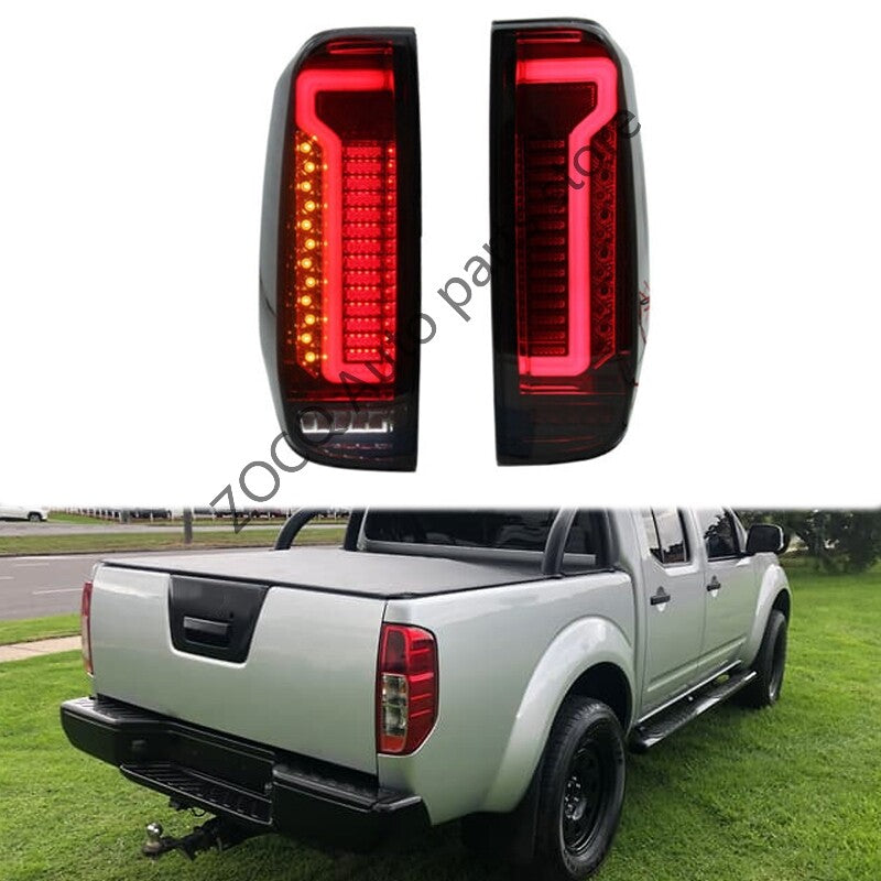 1Pair For Frontier Navara D40 2005-14 brake turn signal Tail Light Smoked v