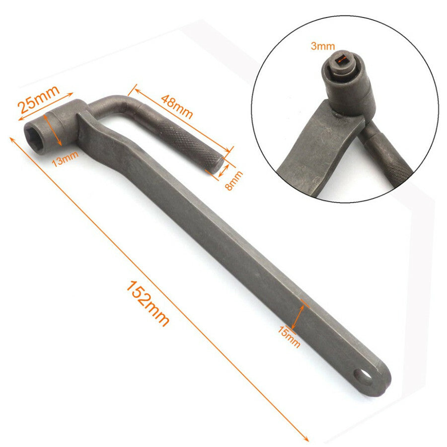 Universal Motorbike Engine Valve Adjustment Tool Valve Screw Wrench+Feeler Gauge Q