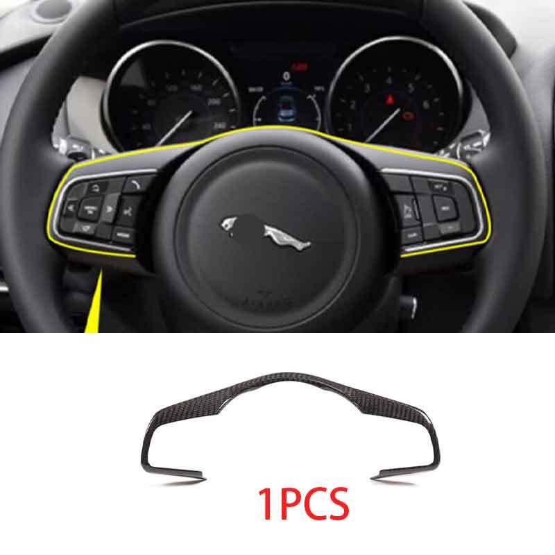 Steering Wheel Control Frame for Jaguar XF Trim 1PCS Dry Carbon Fiber 2016-2020