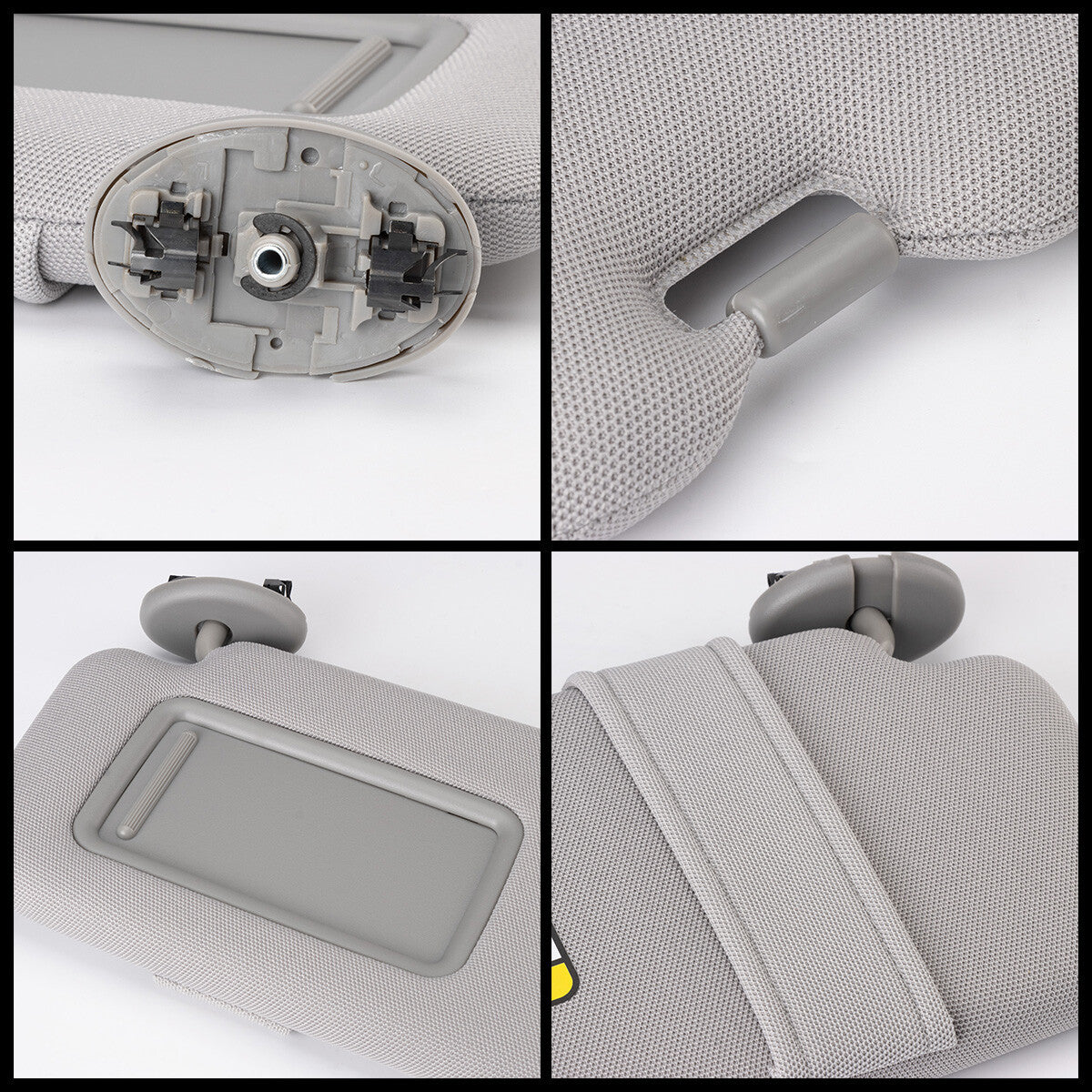 Sun visor with mirror finish, gray for left-hand drive side, suitable for Corolla 1.8L 2.4L, 2009-13 n