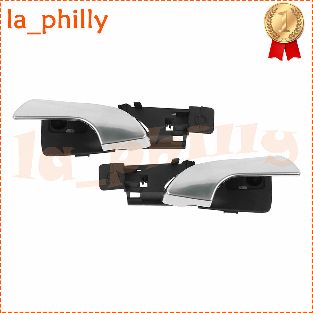 Pair Door Handle Front Right+Left Side Inner Chrome For Alfa Giulietta 2010-19