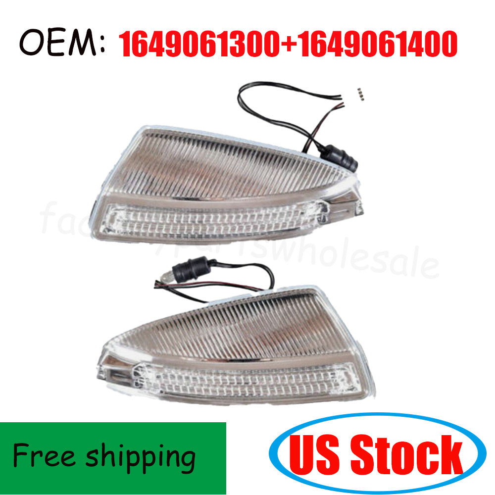 1Pair Door Side Mirror Turn Signal Lamp Light For X164 GL350 GL450 n