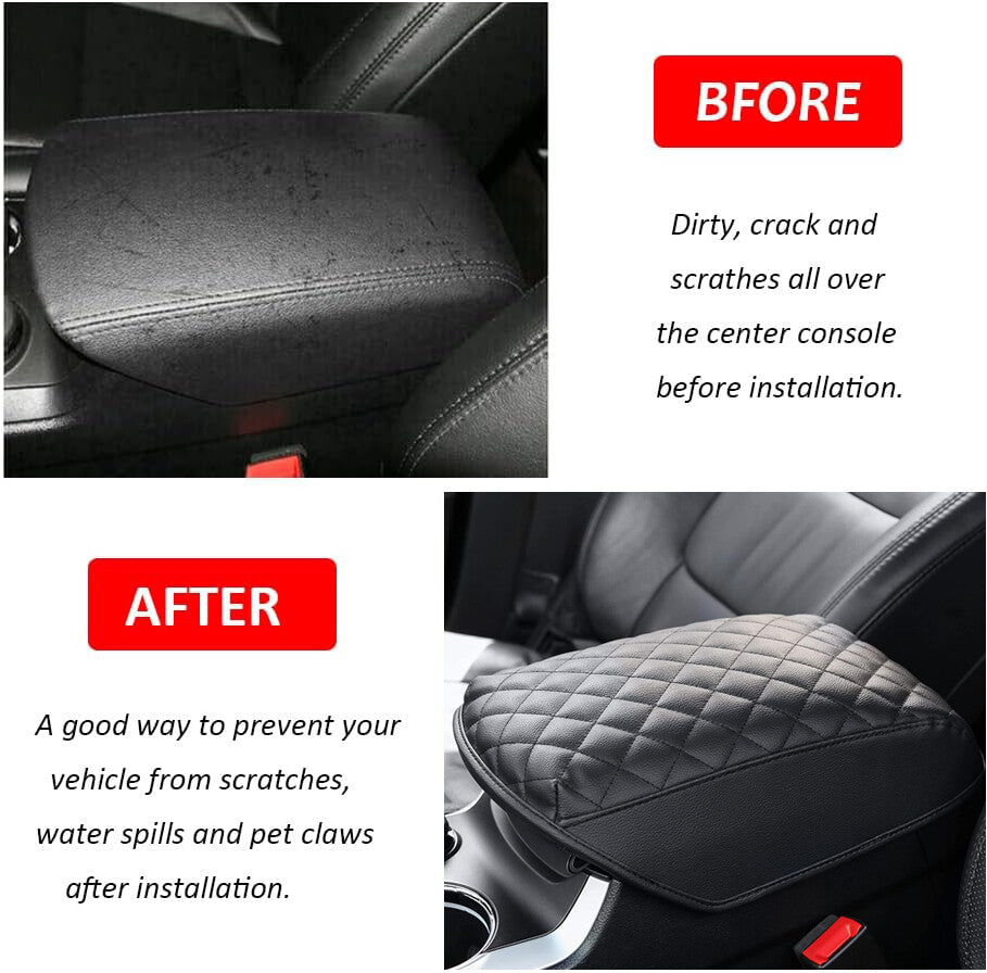 Leather-covered center console armrest backrest cushion for 2011-2019 Explorer vehicles. n