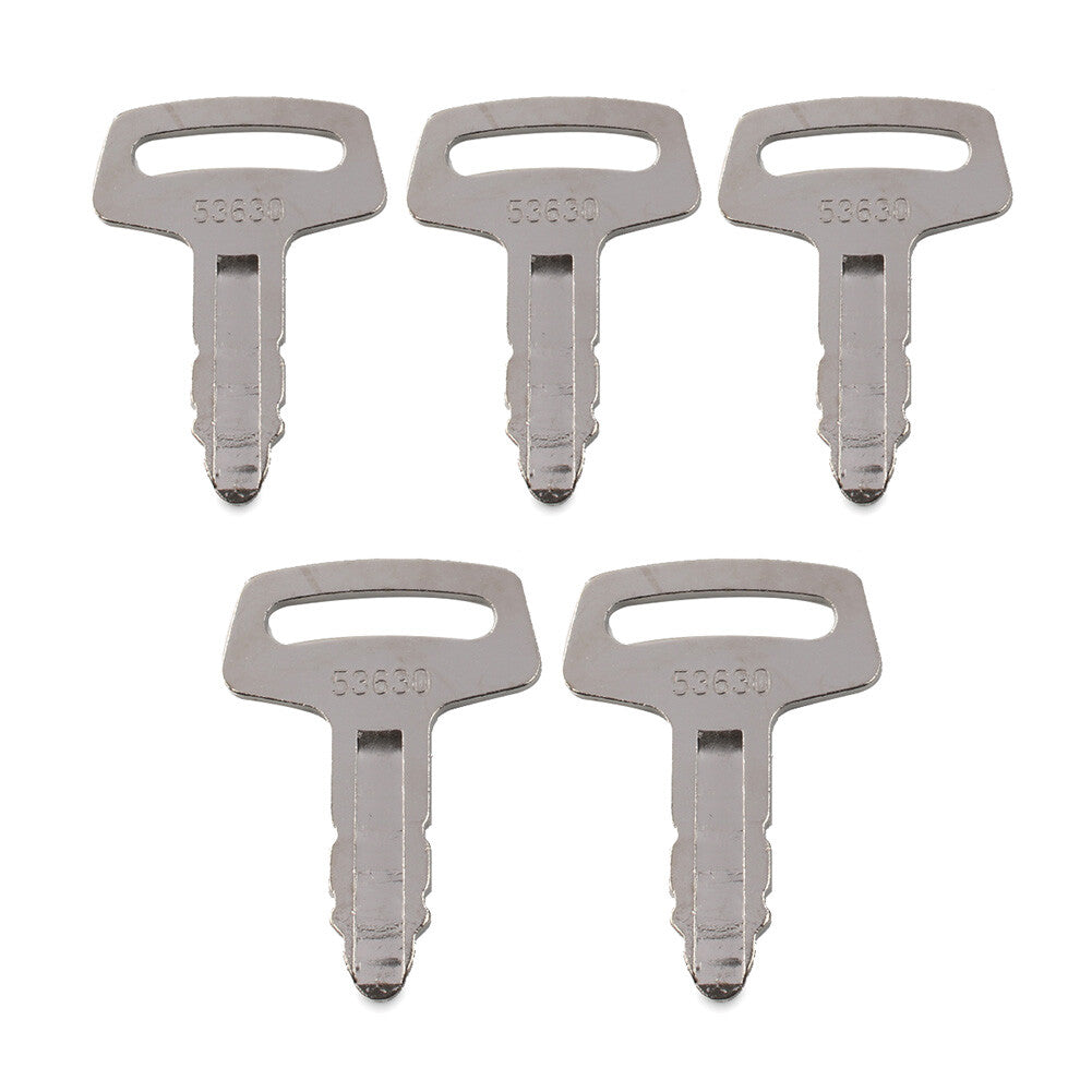 5PCSIgnition Key RC101-53630 Fit Kubota Excavator Loader and Generator Metal Q