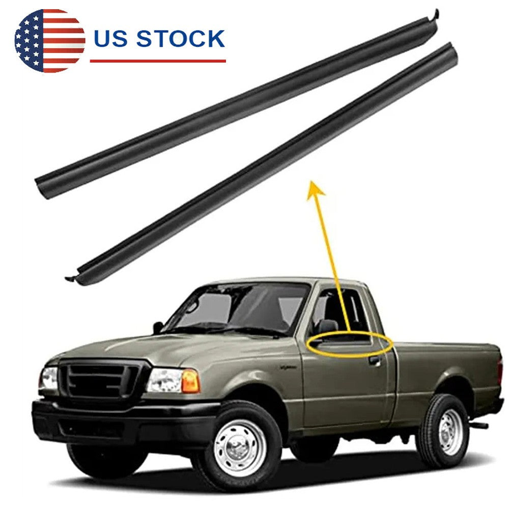 New 2pcs Front Outer Window Molding Trim Weatherstrip Seal for Ford Ranger 99-11