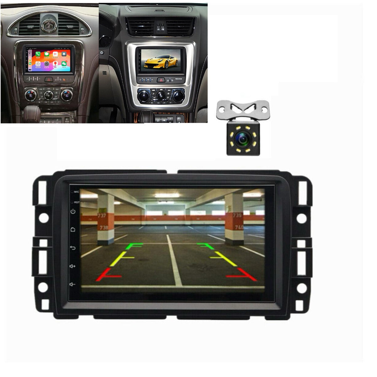 2Din Car Video Player Bluetooth DVR W/Cam Fit for Chevrolet Traverse 2013-2017