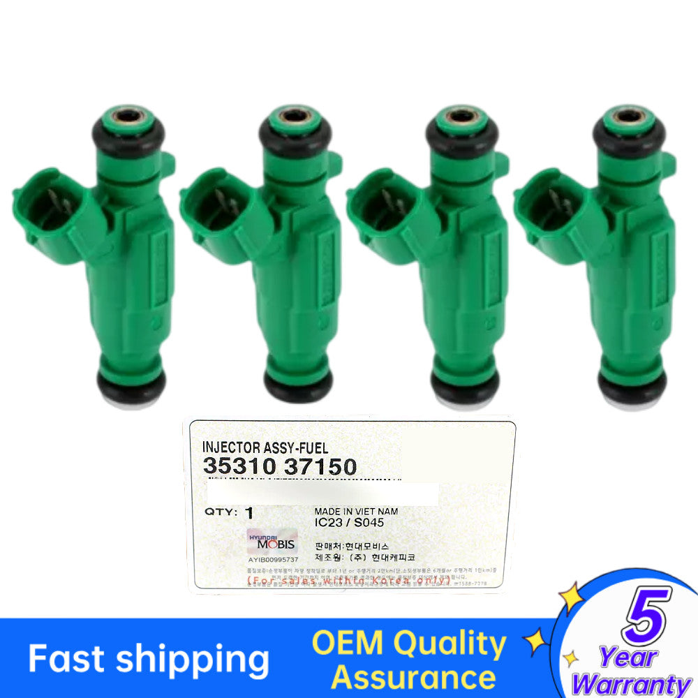 Equipment Manufacturer ( ) 4-Piece Fuel Injector for 1999-11 for Hyundai for Kia 1.6L 2.5L 2.7L 3531037150
