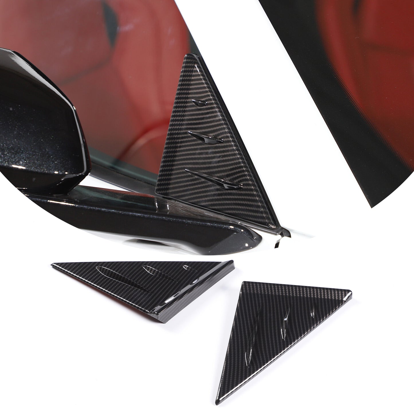 Carbon fiber rearview mirror adjustment switch cover suitable for GT-R R35 2008-2016- v