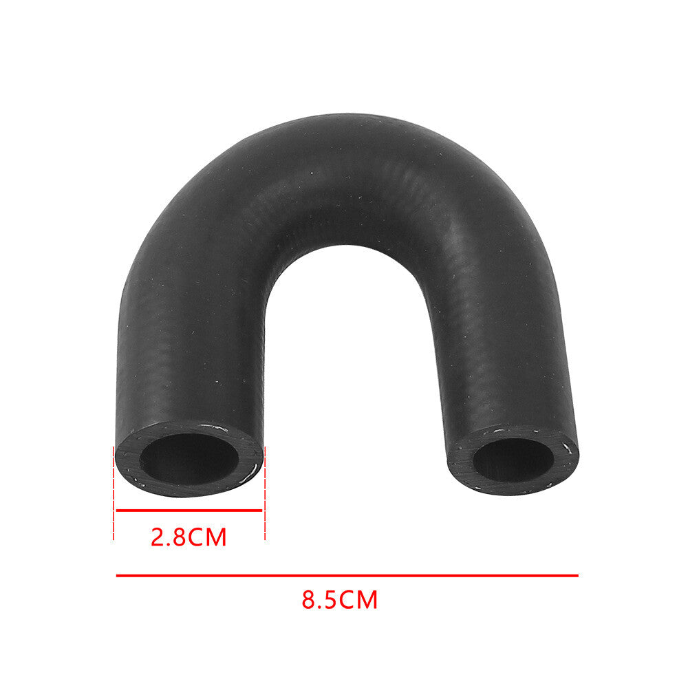 1Pc LS/ LT Heater Core Bypass Delete Hose Coolant Crossover With Clamps Black