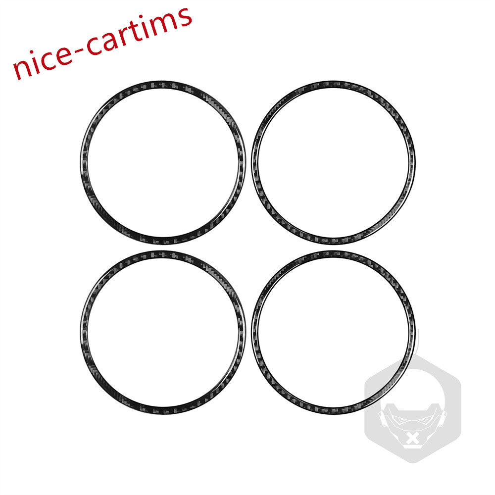Carbon Fiber Interior Door Speaker Ring Cover Fit for BMW 7 Series E38 1994-2001