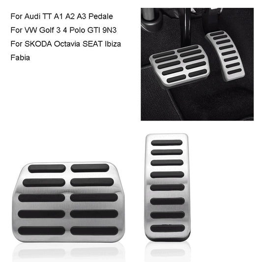 2Pcs Non-Slip Accelerator Foot Brake Pedal Cover for VW for Golf 3 4 Polo