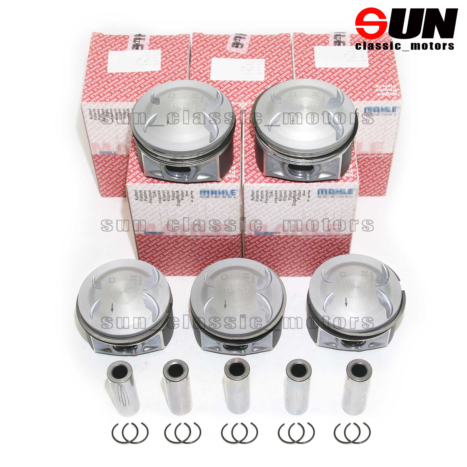 Piston and ring set STD for Volvo V40, V60, XC60, S60, S80, B5204T8, B5204T9 2.0 L5-
