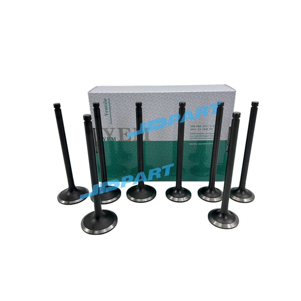 8-piece 4LE2 for Isuzu diesel engine parts, including intake and exhaust valves.
