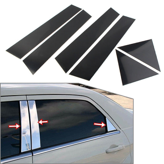 Fit for Chrysler 300/300C 05-10 for Dodge Magnum Door Trim Cover Kit Black Pillar Posts