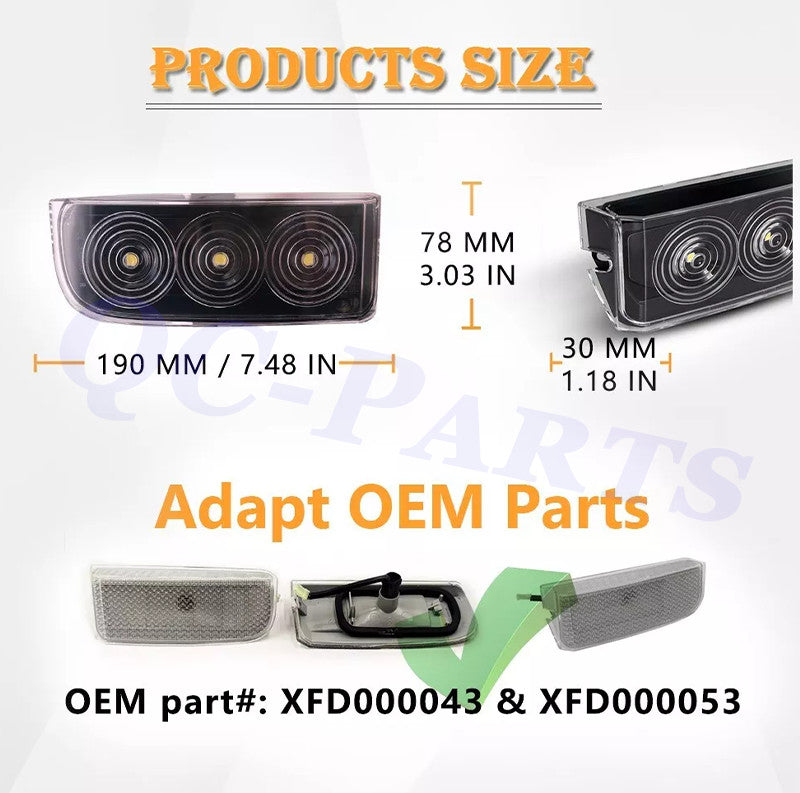 Rear LED license plate light for Land Rover for Range Rover L322 2003 - 2012 Q
