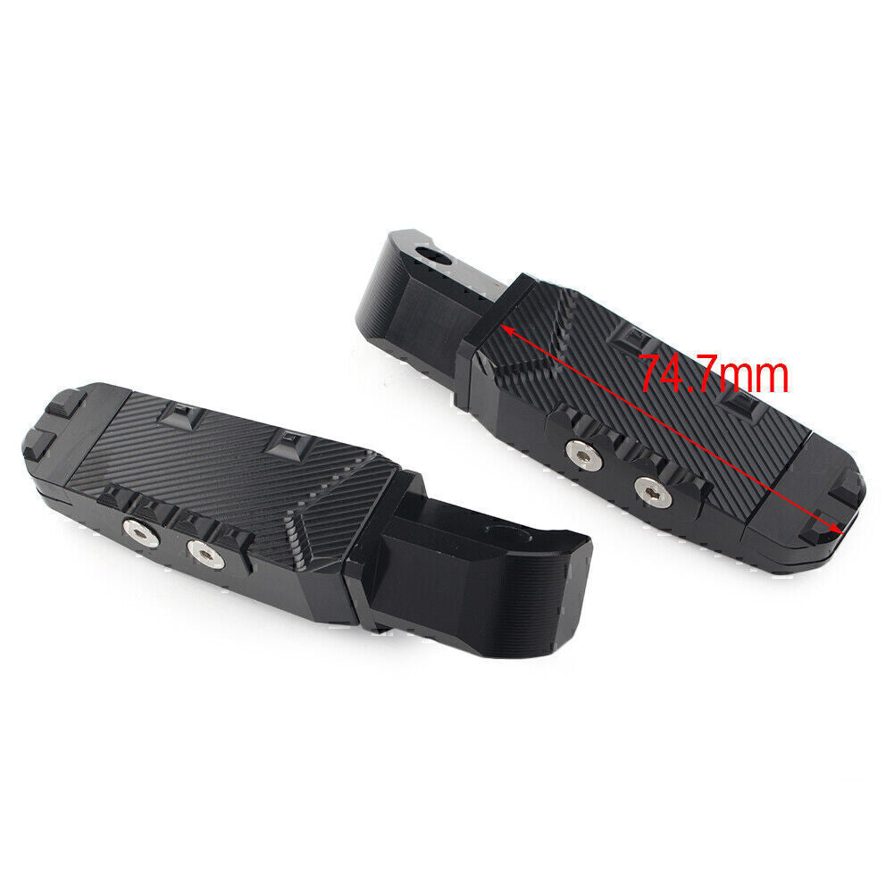 CNC Aluminum Rear Passenger Footrests Foot Pegs Pedal Pads for Yamaha FZ1 YZF R3
